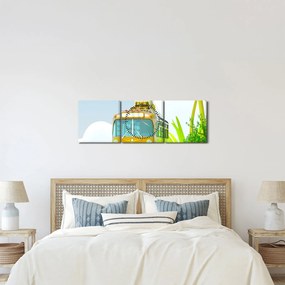 Obraz - Podróż do tropików (z zegarem) (90x30 cm)