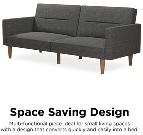 Szara sofa rozkładana 204 cm Channel – Støraa