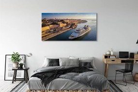 Obraz na płótnie Statek u Progu Metropolii