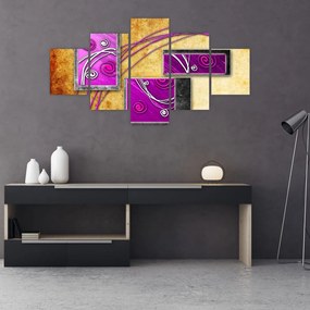Obraz abstrakcji (125x70 cm)