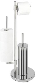 Stojak na papier toaletowy i szczotkę do WC, UNIVERSALO NEO - 3 w 1, WENKO