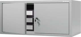 Metalowa nadstawka do szafy biurowej Ewa Compact, kolor szary