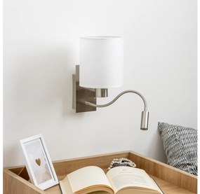 Brilagi - LED Kinkiet NUBILA 1xE27/25W/230V + LED/3W chrom/biały