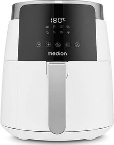 Cyfrowa Frytkownica na Gorące Powietrze MEDION MD13030 1500W - 4,7L, 8 Programów, Timer 60 min, Temperatura do 200°C - Biała