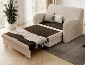 Beżowa 2-osobowa sofa ARIO JARELL, rozkładana