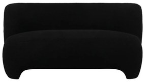 Czarna sofa z materiału bouclé 142 cm Ardor – Leitmotiv