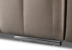 Sofa Rozkładana z Funkcją Spania LUMO Dwuosobowa Beżowa Nowoczesna do Salonu