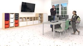 Zestaw mebli do sali lekcyjnej Blox Base 8