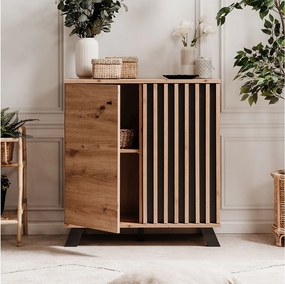 Komoda 80x85x40 cm Dąb Industrialny Styl