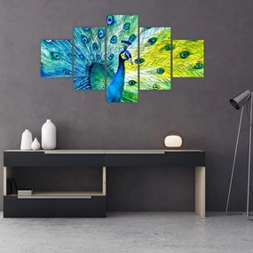 Obraz pawia (125x70 cm)