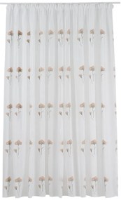 Biało-różowa firanka 140x260 cm Elba – Mendola Fabrics