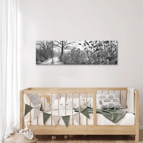 Obraz - Pola w zimie (170x50 cm)