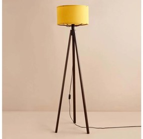 Lampa stojąca AYD 1xE27/40W/230V brązowa/pomarańczowa