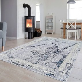Dywan vintage Beyond Marmurek szary 80 cm x 150 cm