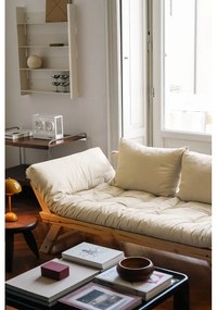 Sofa rozkładana z brązowym pokryciem Karup Design Bebop Natural/Mocca