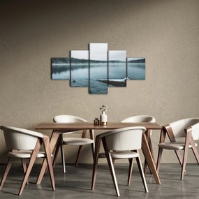 Obraz - lodowe nordyckie jezioro (125x70 cm)