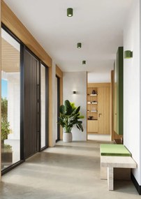 Oliwkowy halogenowy kinkiet ścienny - E713-Melvis