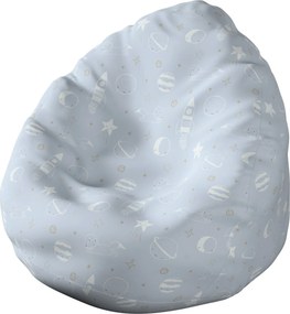 Worek do siedzenia kolor niebieski tkanina wzorzysta