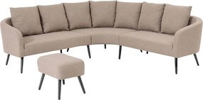 Doppler Narożna sofa Deluxe Lika-Tex z pufem