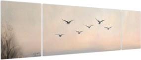 Obraz - Stado ptaków (170x50 cm)