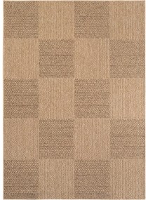 Dywan zewnętrzny Timber Kwadraty beżowy 140 cm x 200 cm