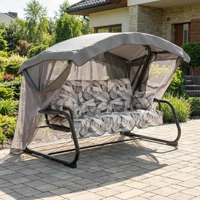 Huśtawka ogrodowa z moskitierą Ravenna Lux G057-06PB PATIO