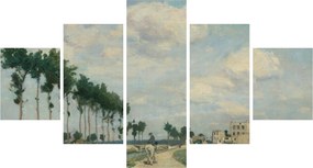 Obraz - Johan Barthold Jongkind, The Towpath, reprodukcje (125x70 cm)