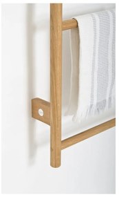 Wieszak na ręczniki z drewna dębowego Wireworks Towel Rail Wallbar
