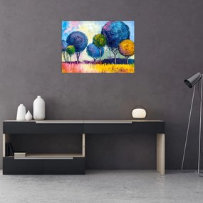 Obraz drzew kopułowych, obraz olejny (70x50 cm)
