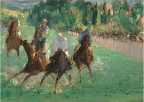 Obraz na szkle - Edouard Manet, At the Races, reprodukcje (70x50 cm)