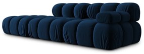 Niebieska aksamitna sofa 282 cm Bellis – Micadoni Home