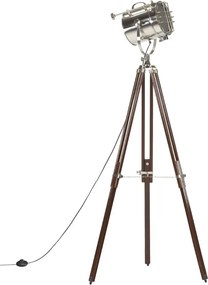 Drewniana lampa stojąca retro z regulacją wysokości - EX197 S7-C97