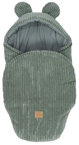 Zielony rożek niemowlęcy sztruksowy 45x80 cm – Meowbaby