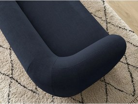 Ciemnoniebieska sofa z tkaniny szenilowej 160 cm Celine – Bobochic Paris