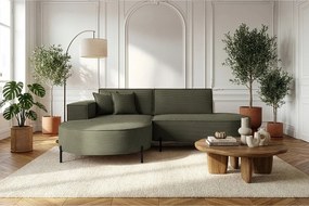 Narożnik Parma Studio Hills, tkanina Poso, lewy, zielony (46)