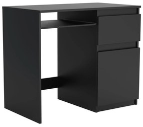 Biurko komputerowe młodzieżowe szkolne 90 cm REMI1 Czarny