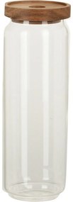 Szklany pojemnik z akacjową pokrywką 1300 ml, 1,7 l