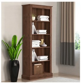 Brązowy regał z litego drewna sosnowego 181x31 cm Mille – Støraa