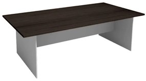 Stół konferencyjny PRIMO GRAY, 2400 x 1200 mm, szary/wenge