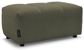 Podnóżek z materiału bouclé w kolorze khaki Roxelane – Bobochic Paris