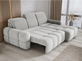 Narożnik MATEO S Wolnostojący Prawostronny Tkanina Memphis 16 kolor Złamana biel WERSAL