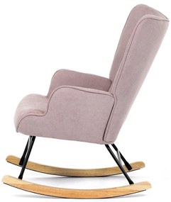 Fotel bujany PINK2, różowy