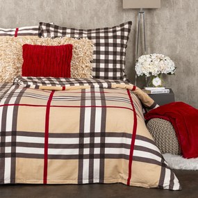4Home Pościel flanelowa Kostka, 160 x 200 cm, 70 x 80 cm