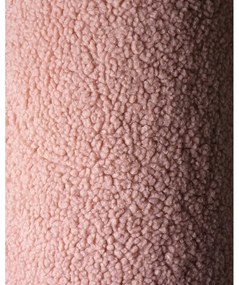 Różowa poduszka na sofę dziecięcą z materiału bouclé Teddy Pouch – Wigiwama