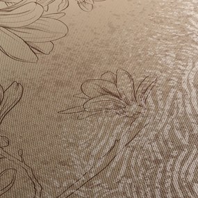 Obraz - Rysowane kwiaty (170x50 cm)