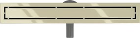Mexen Flat 360° M13 odpływ liniowy obrotowy 2w1 70 cm, złoty - 1510070-40