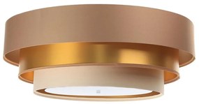 Lampa sufitowa TRINITI 2xE27/60W/230V brąz/złoto/beż