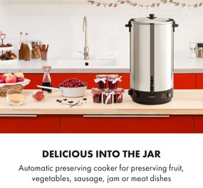 Klarstein KonfiStar Stal nierdzewna 60L Garnek do pasteryzacji Srebrny