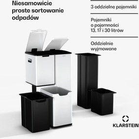 Klarstein Tiyo 3 w 1 kosz na śmieci 60 L