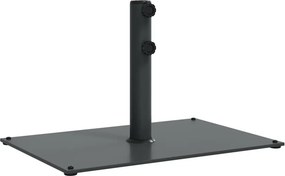 Prostokątna ciemnoszara podstawa pod parasol ogrodowy A7-B55